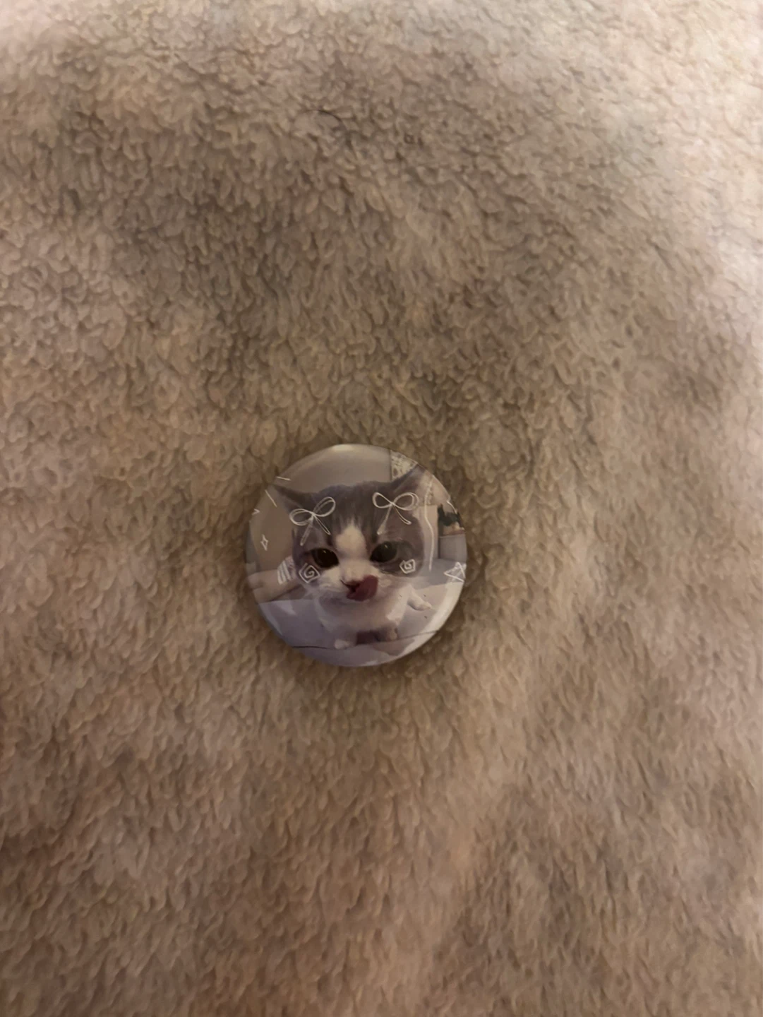 Cute Kitten Button Pin