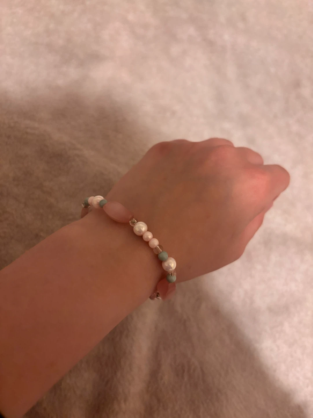Beaded Bracelet with Flower Charm - photo 2