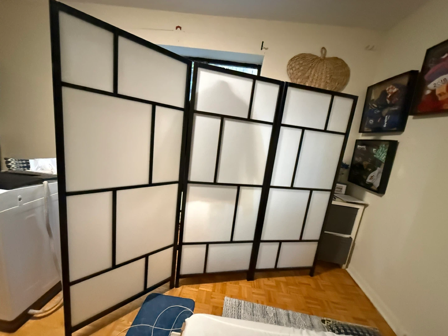 IKEA RISÖR Room Divider White/Black - photo 2