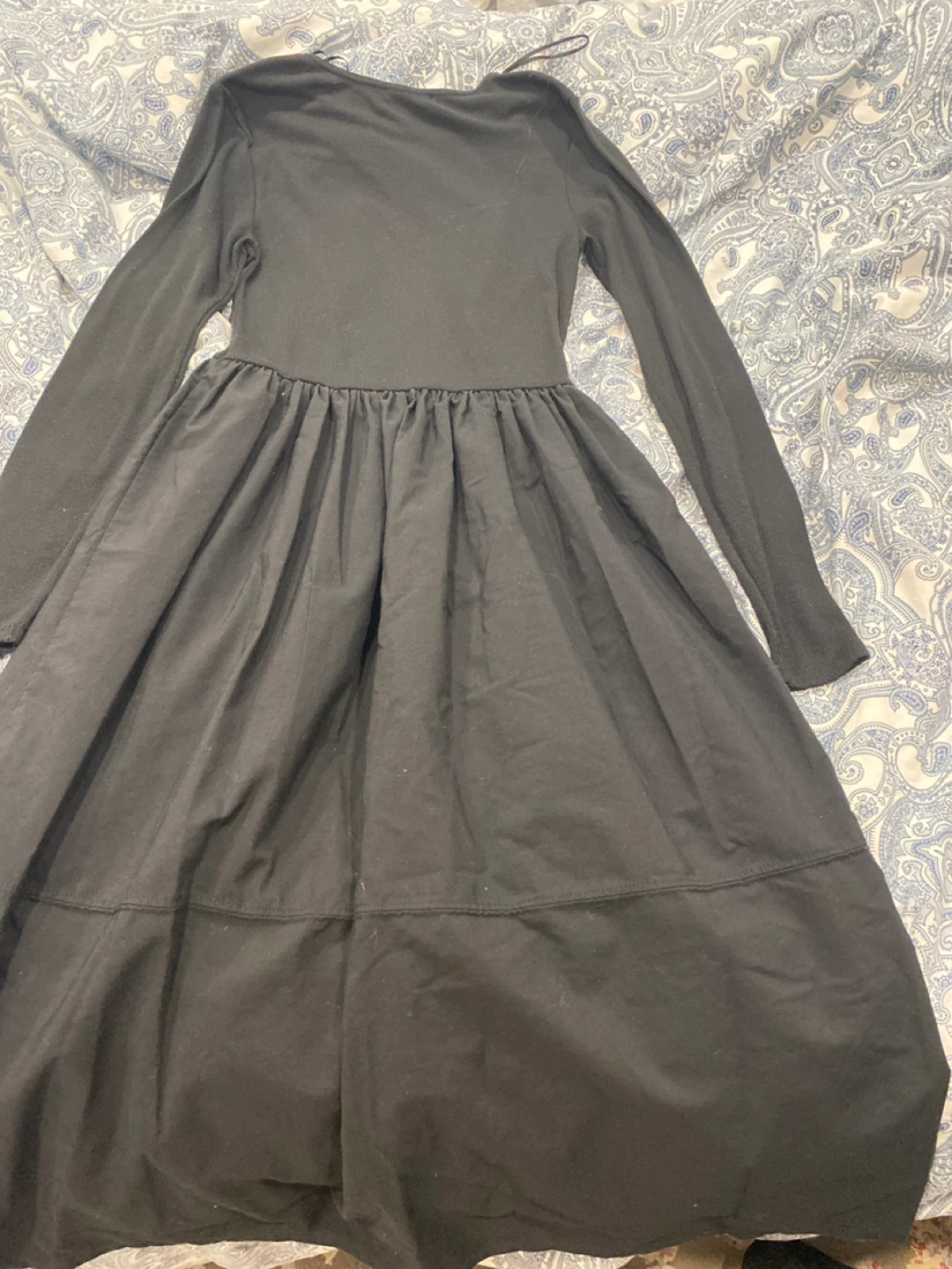 Black ZARA Long Sleeve Dress - Size S - photo 2
