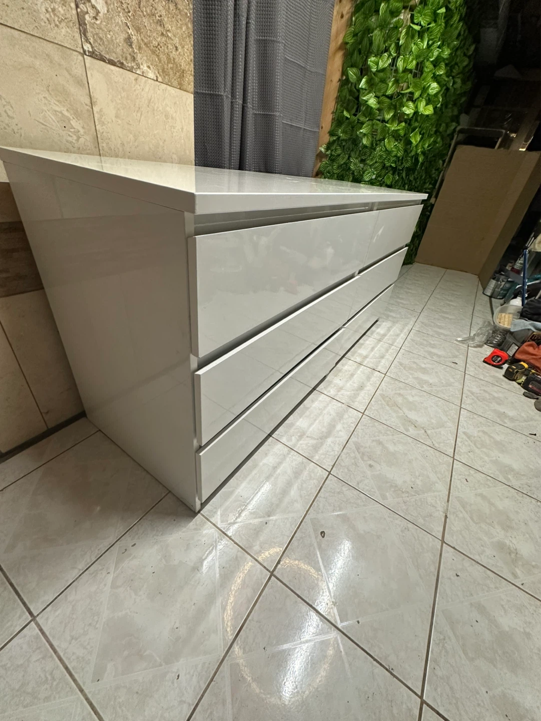 IKEA High‑Gloss White Dresser – 6 Drawers / Excellent Condition - photo 2