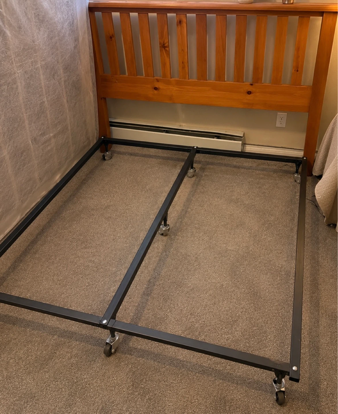 Wooden Headboard Bed Frame - photo 3