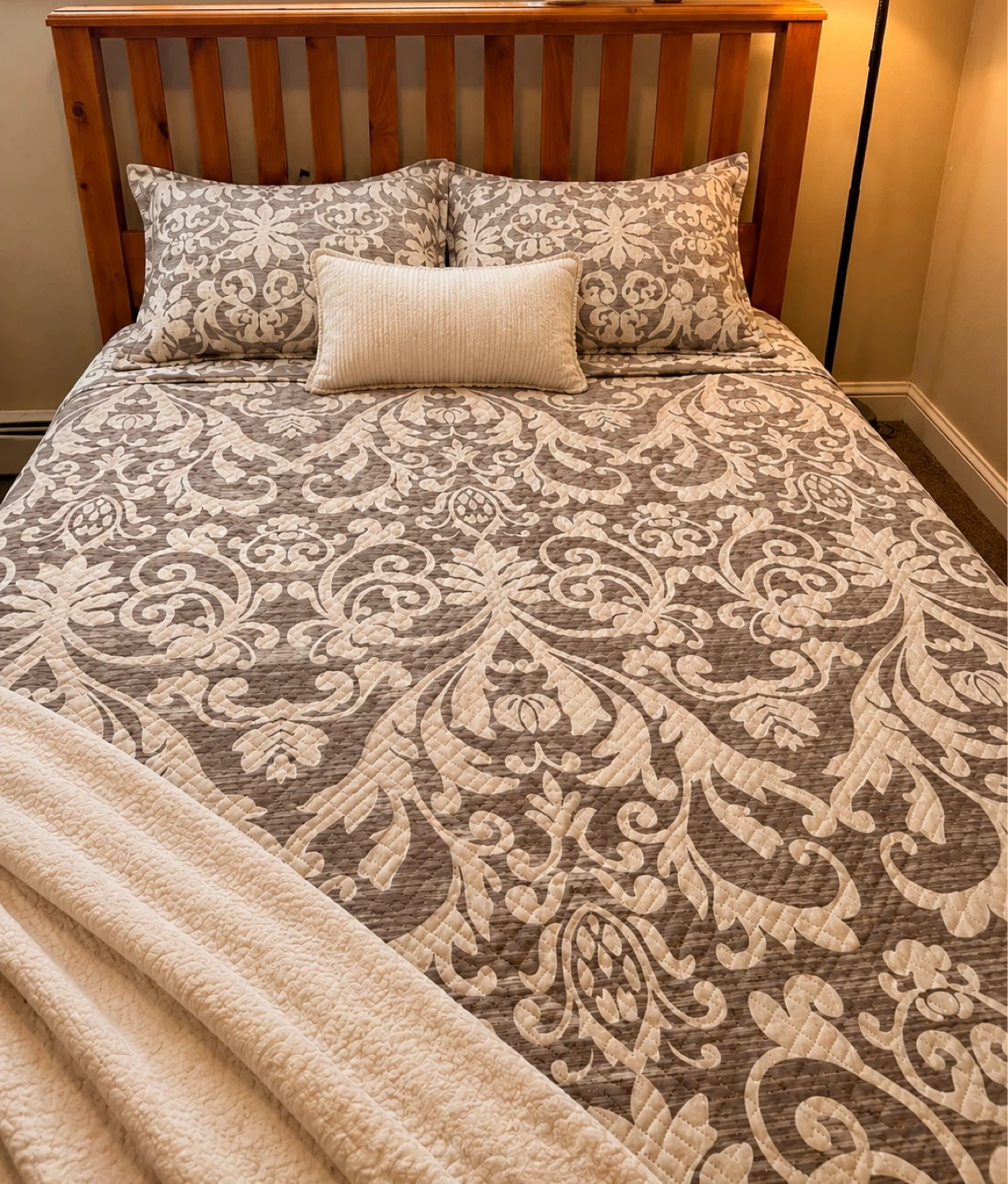 Wooden Headboard Bed Frame