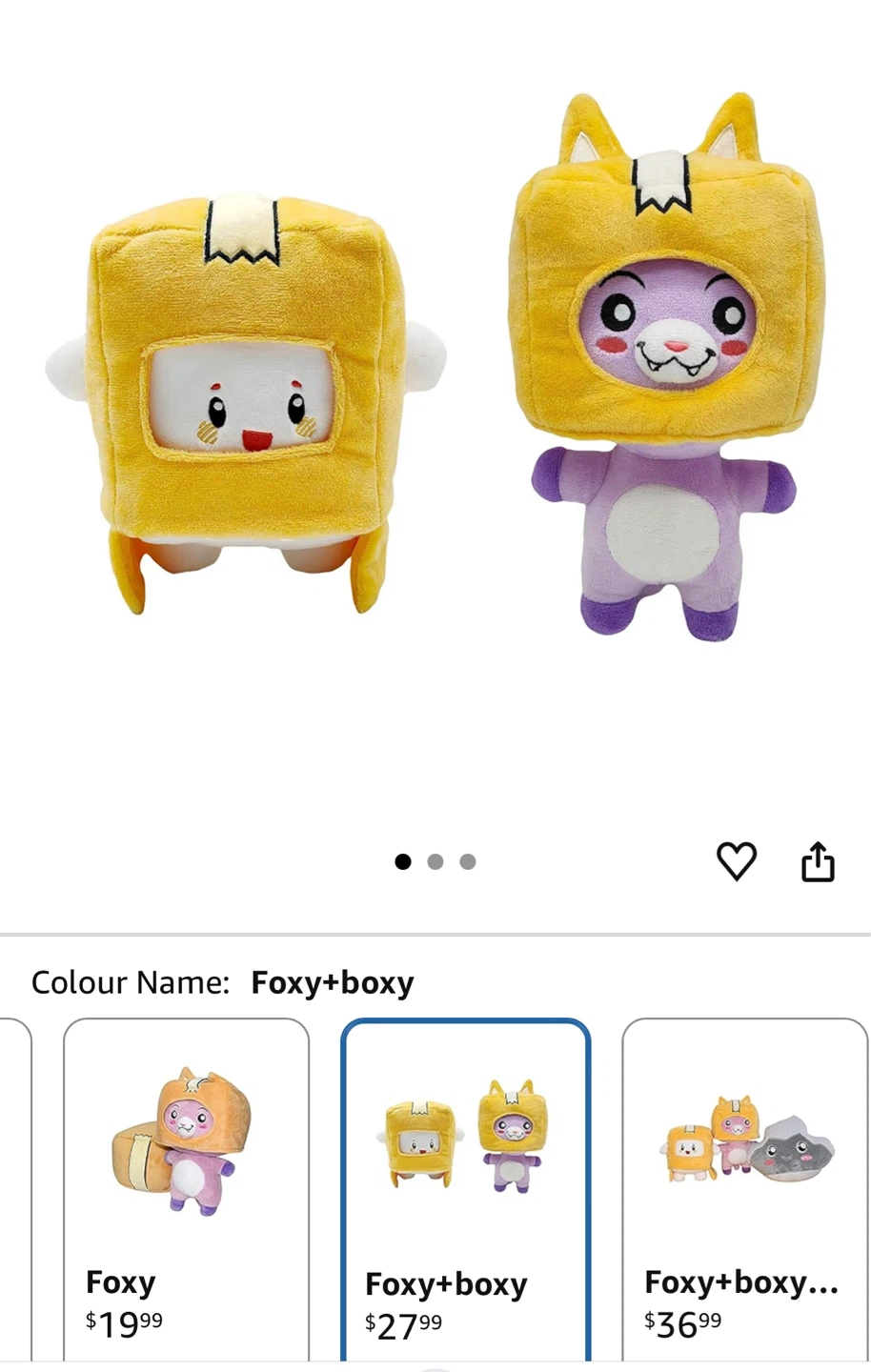 LankyBox Foxy + Boxy Plush Toy - photo 2