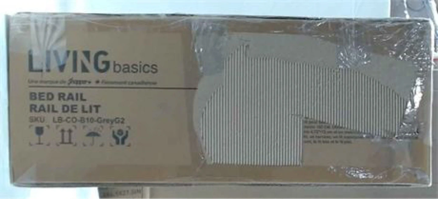 LIVINGbasics LB-CO-B10-GreyG2 Swing Down 59'' Baby Bed Rails - photo 2