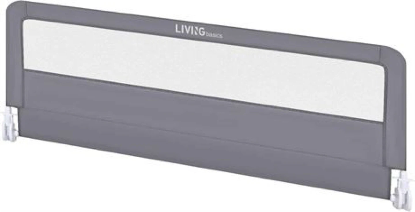 LIVINGbasics LB-CO-B10-GreyG2 Swing Down 59'' Baby Bed Rails