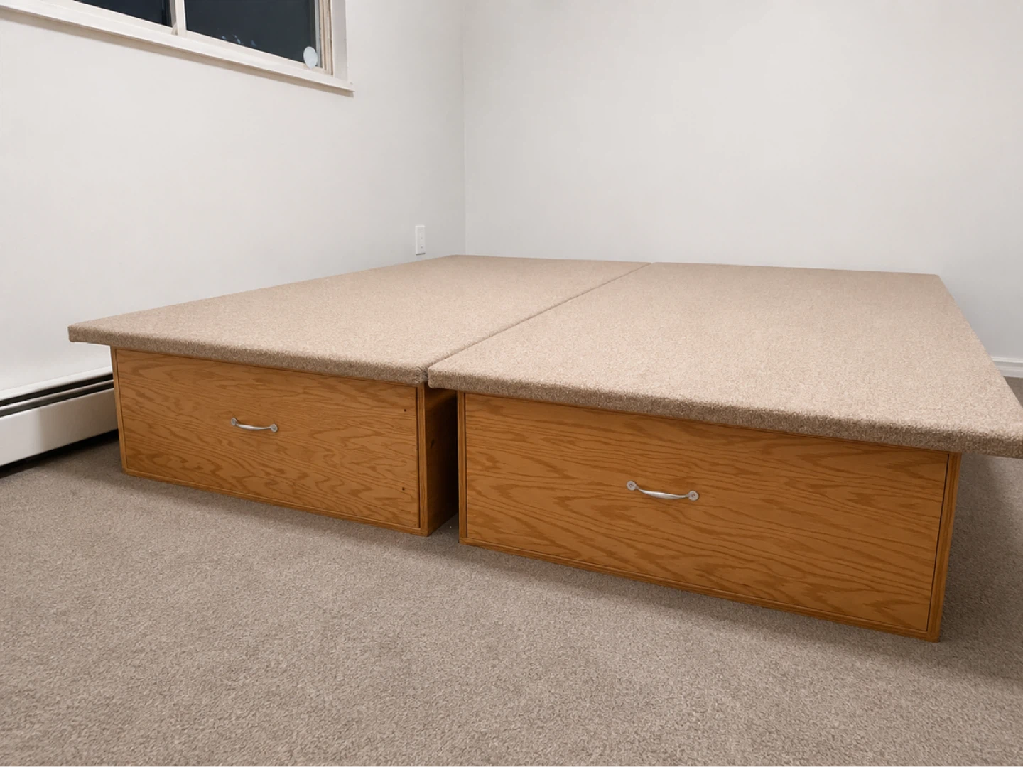 King Size Square Storage Bed + Mattress - photo 2