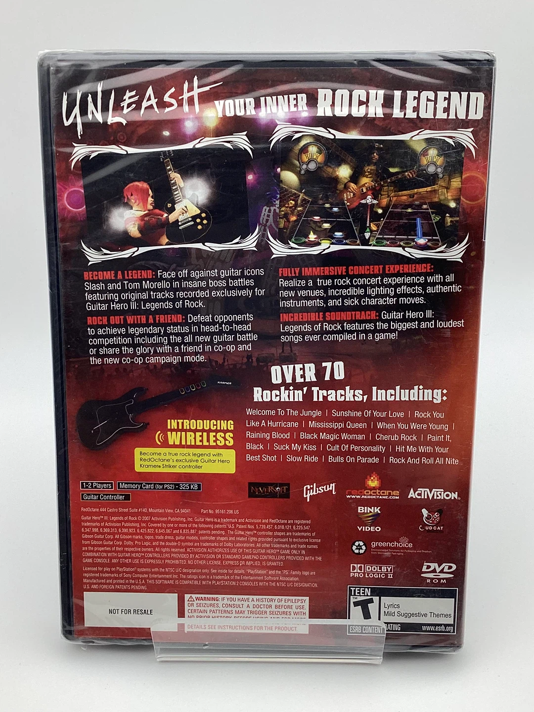 Guitar Hero III Legends of Rock PlayStation 2 Game - photo 2