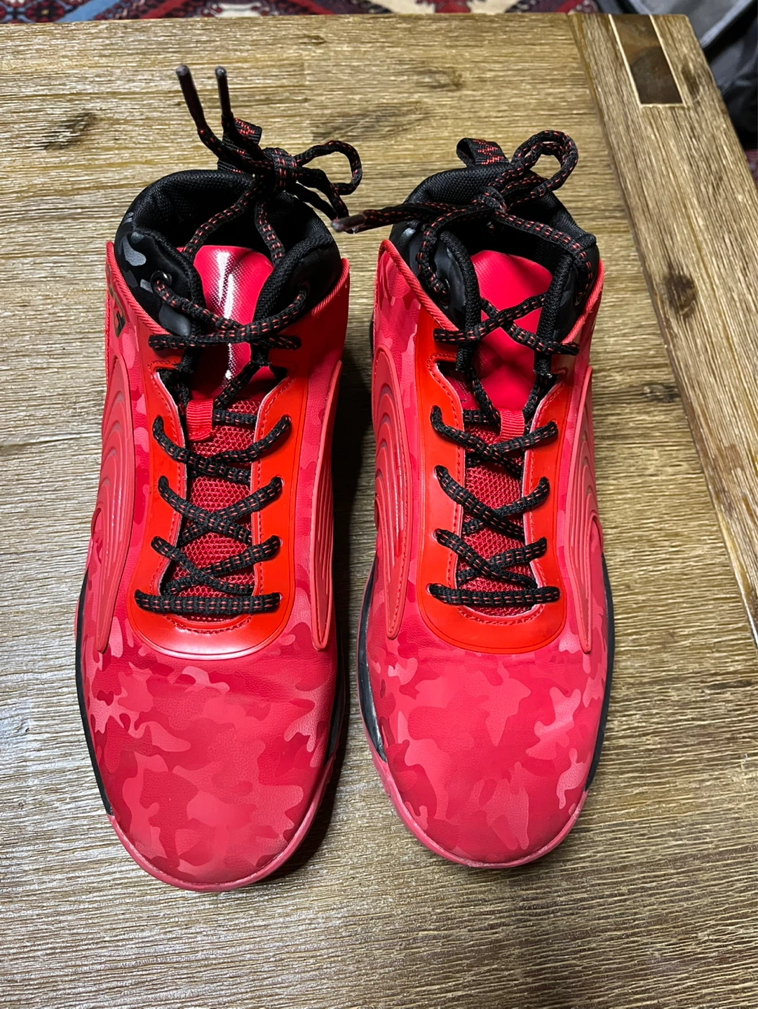 Red and Black '23' Basketball Shoes