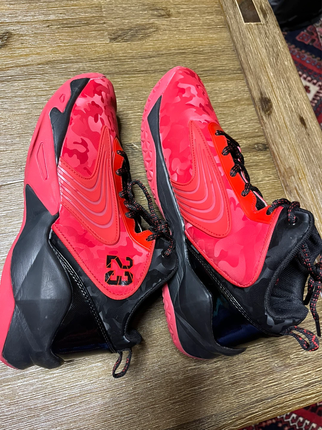 Red and Black '23' Basketball Shoes - photo 5