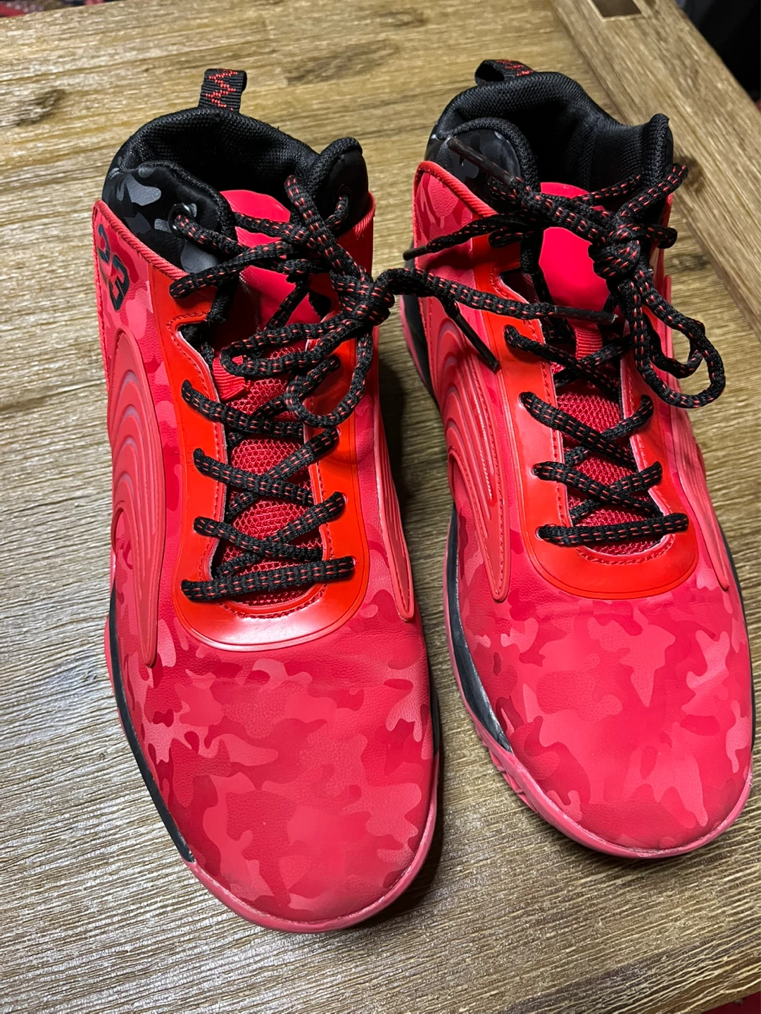 Red and Black '23' Basketball Shoes - photo 2