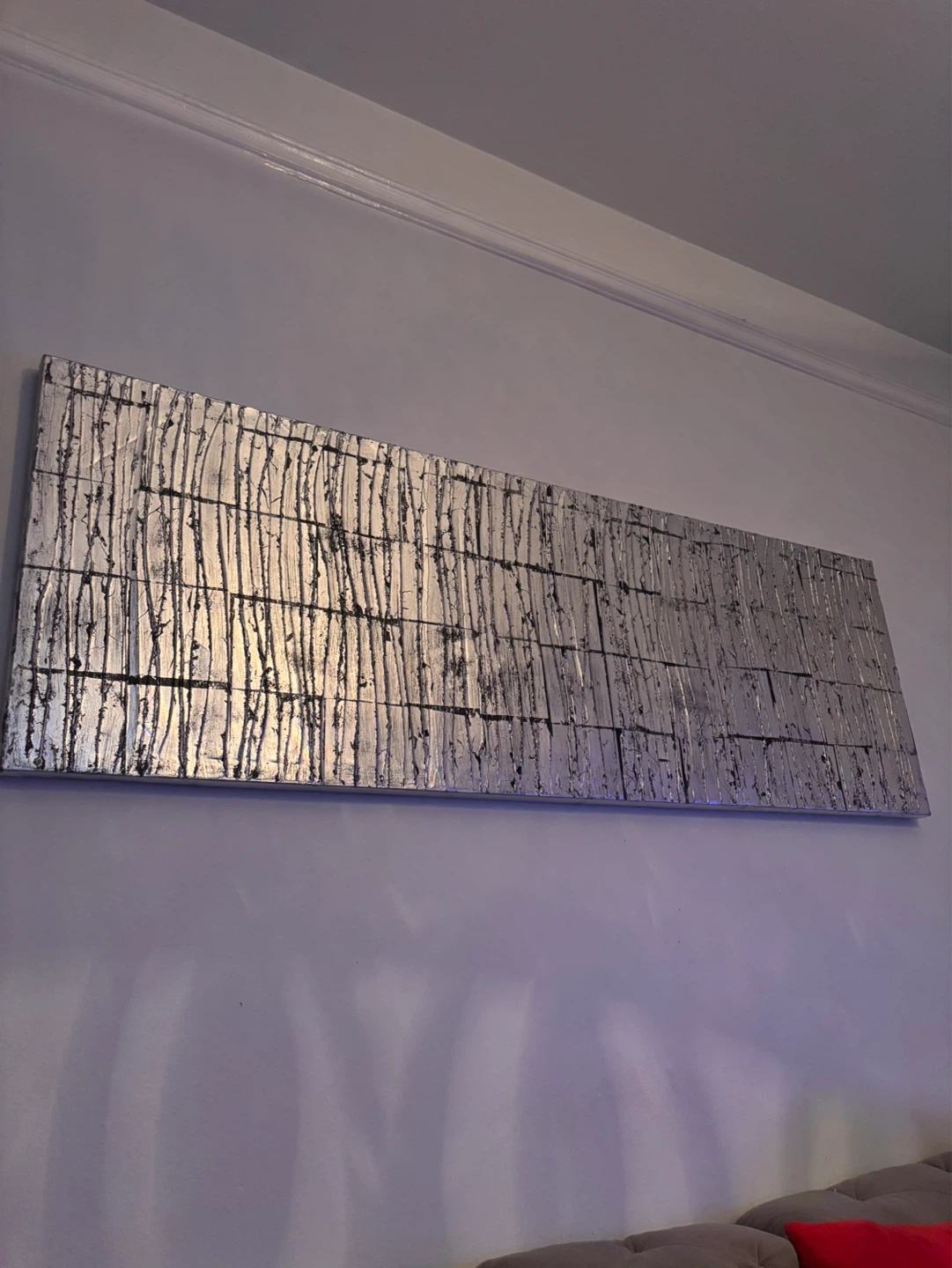 Textured Silver Wall Art