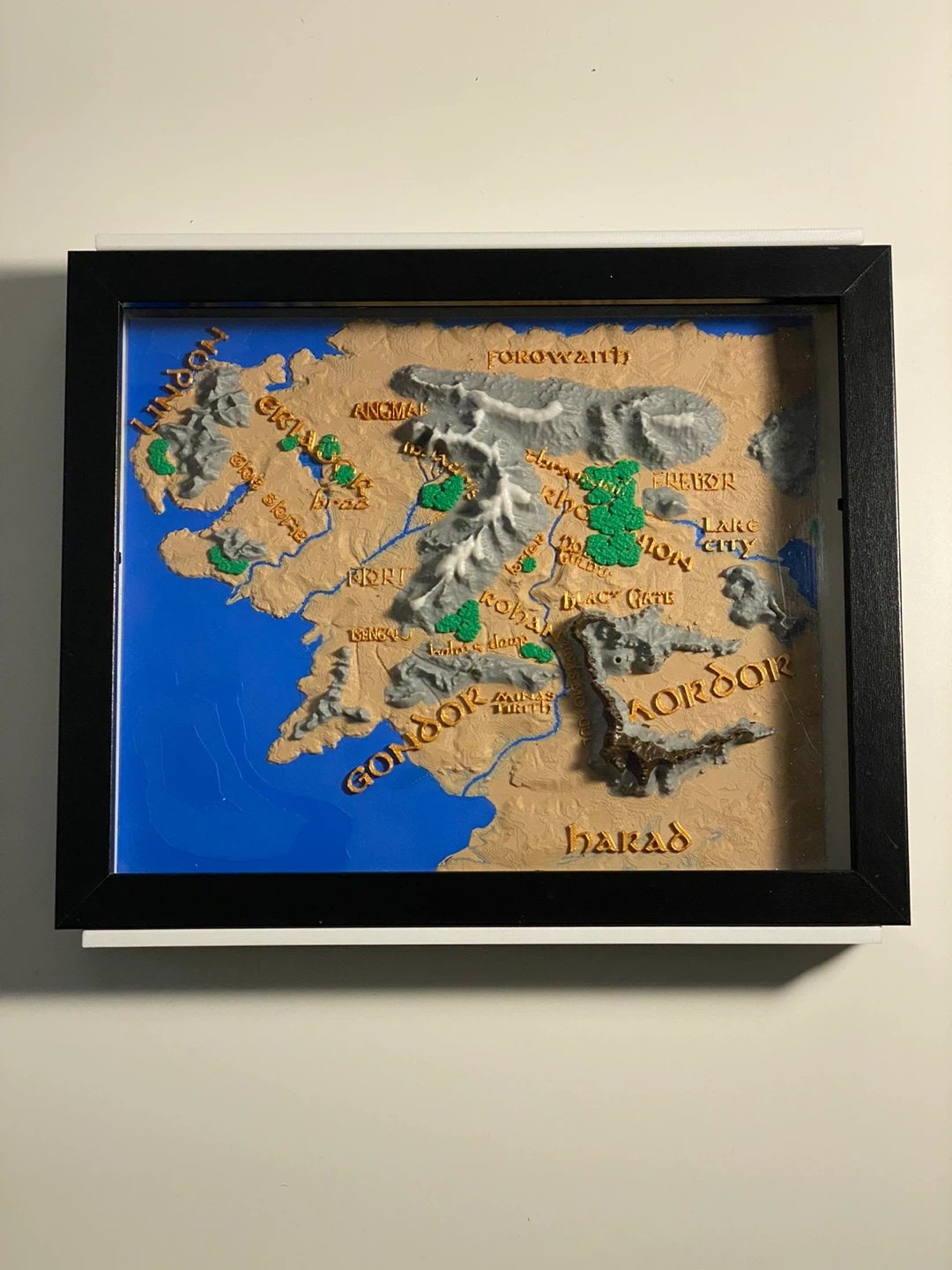 The Lord of the Rings Middle-earth 3D Map