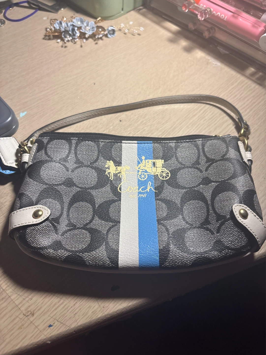 Coach Signature C Wristlet Pouch