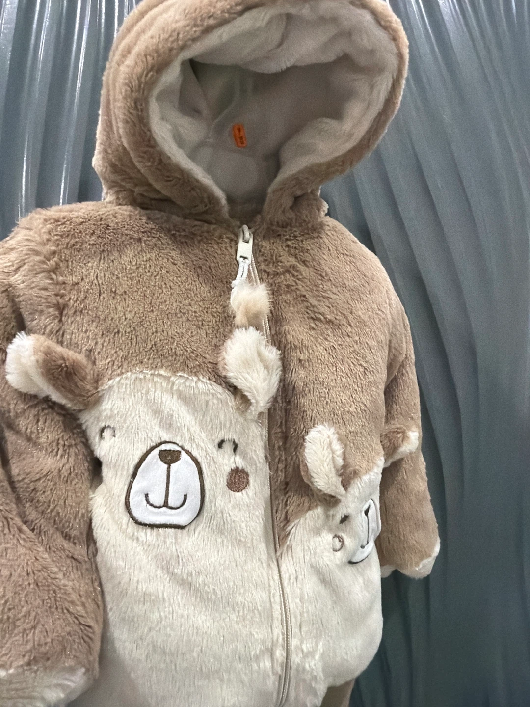 Fuzzy Bear Hooded Jacket - photo 2
