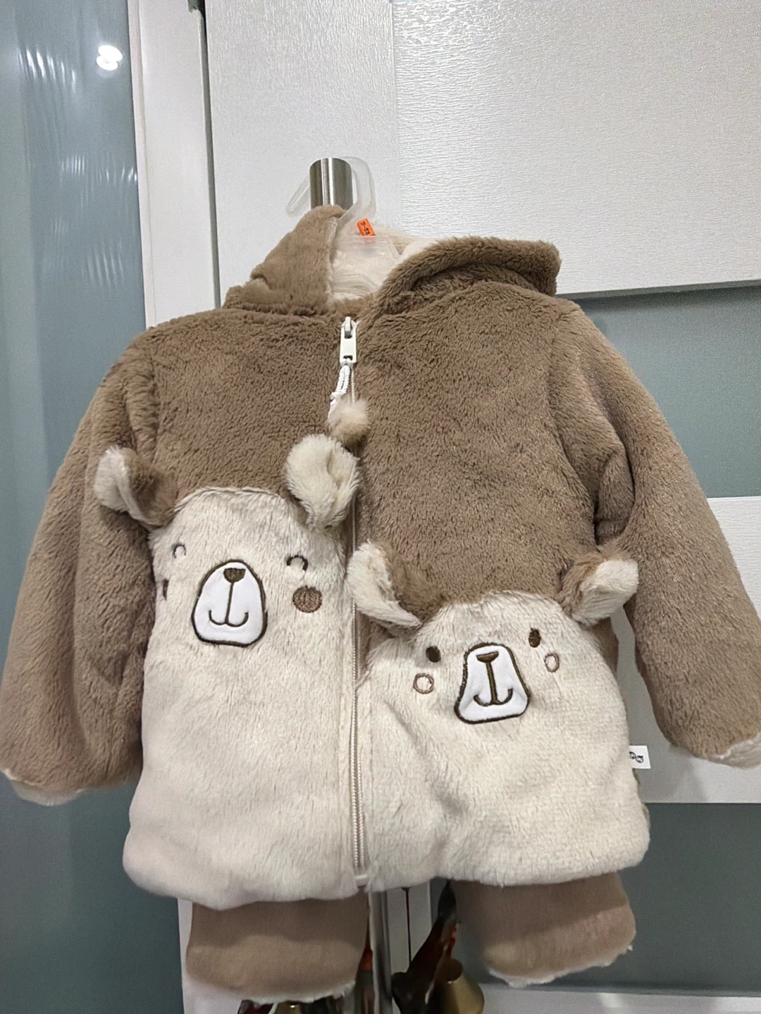 Fuzzy Bear Hooded Jacket