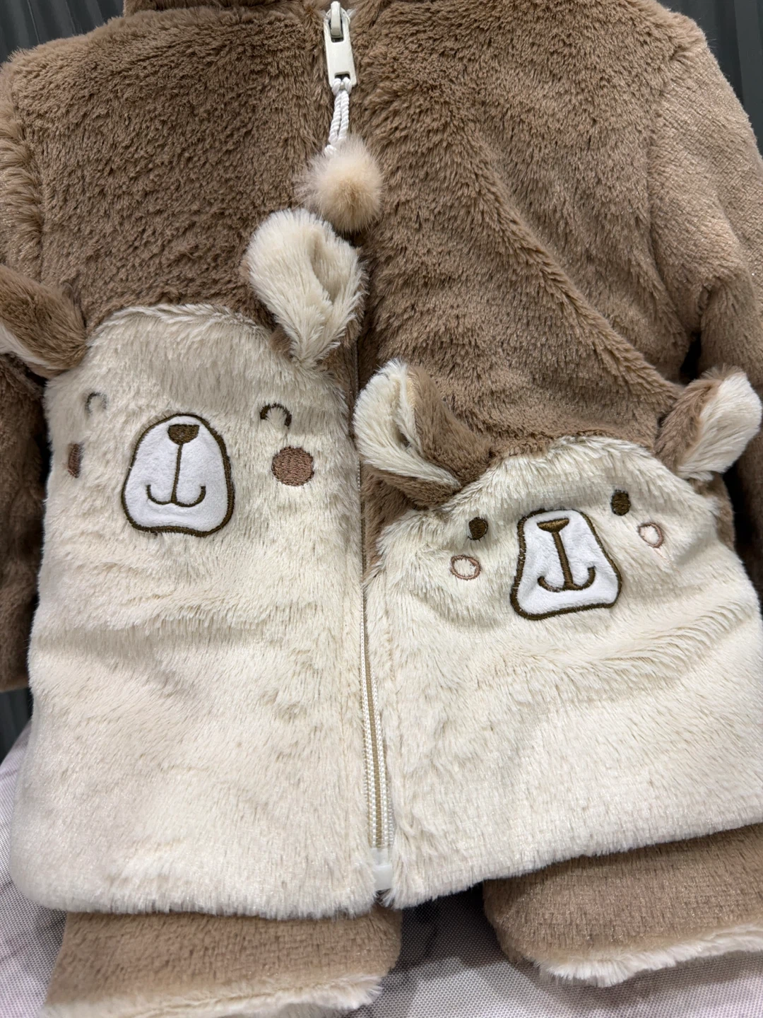 Fuzzy Bear Hooded Jacket - photo 3