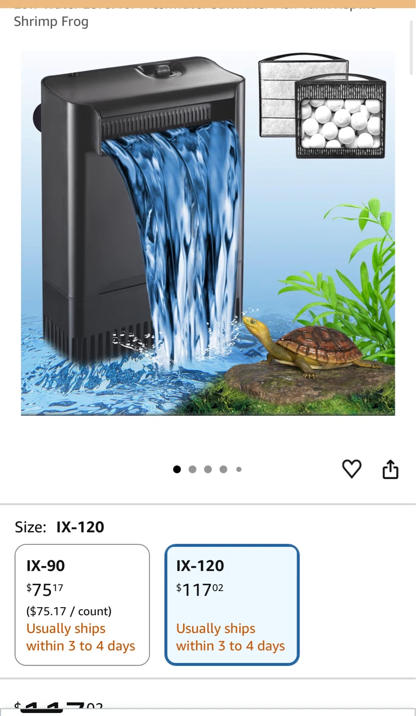Tararium IX-120 Low Water Level Filter