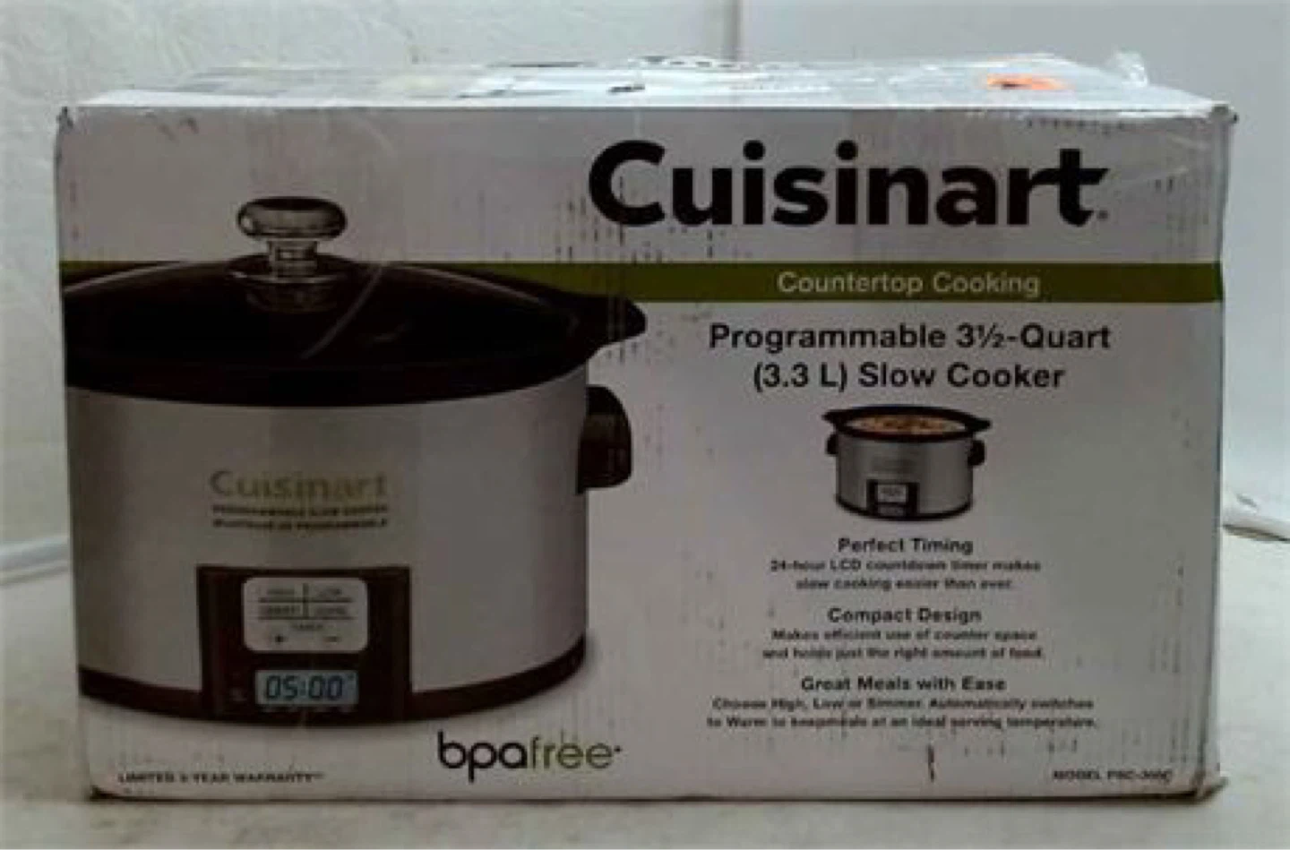 Cuisinart PSC-350C Silver 3.5 Quart Programmable Slow Cooker - photo 2