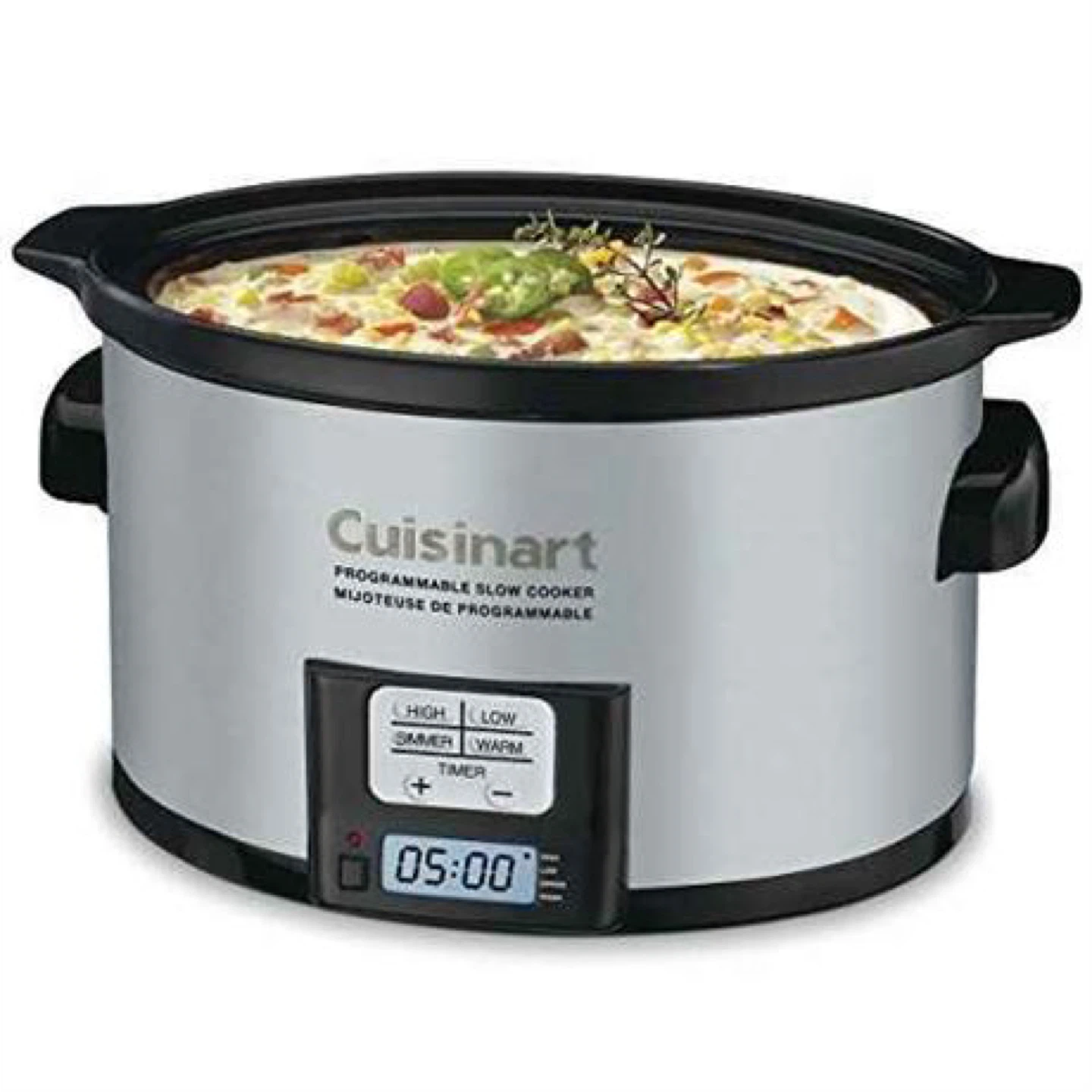 Cuisinart PSC-350C Silver 3.5 Quart Programmable Slow Cooker