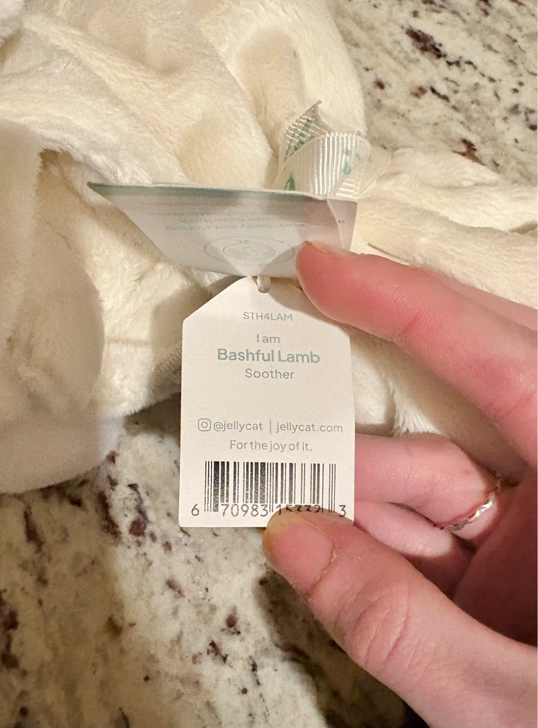 Jellycat Bashful Lamb Soother - photo 5