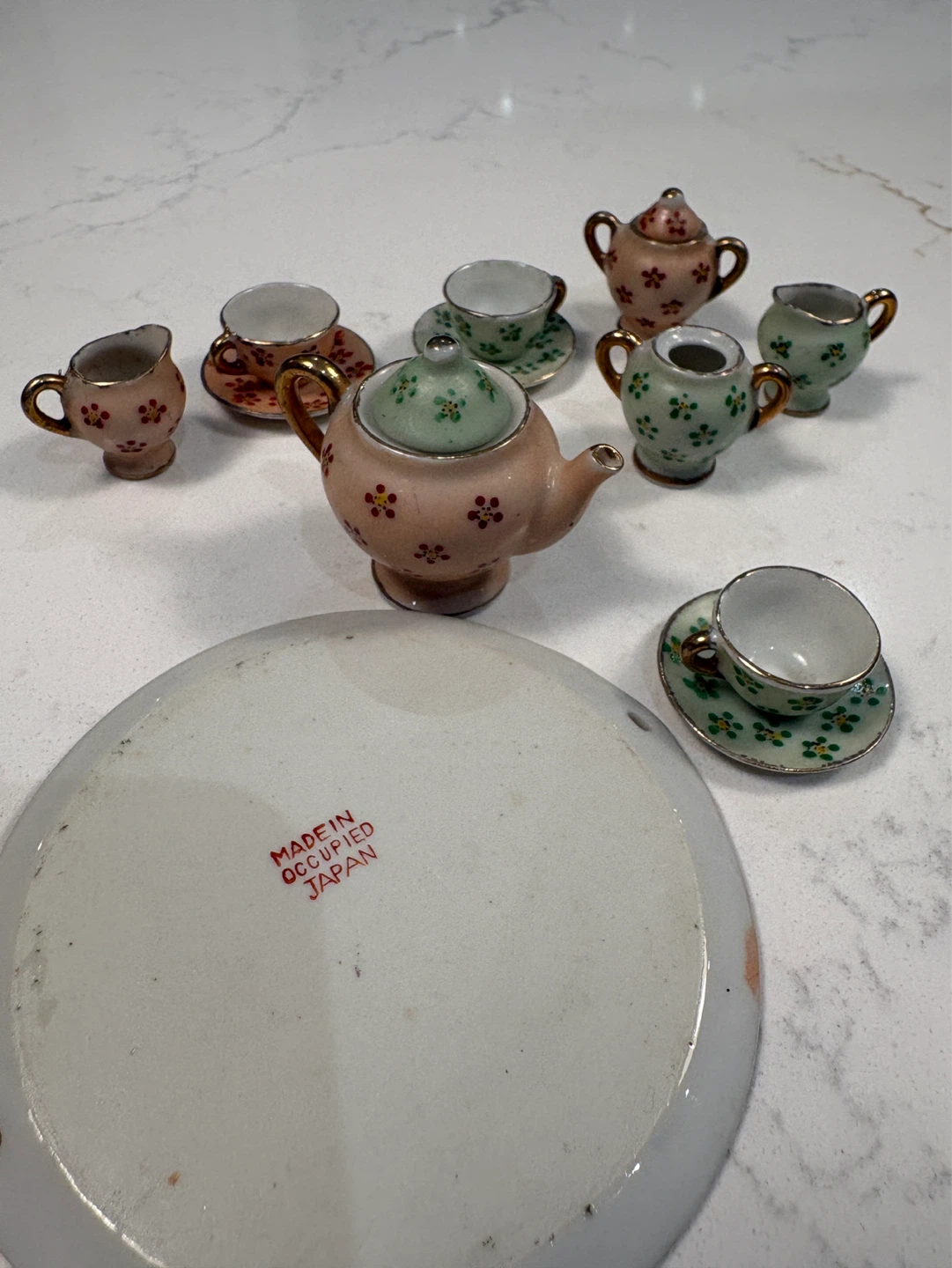 Vintage Miniature Tea Set from Occupied Japan - photo 3