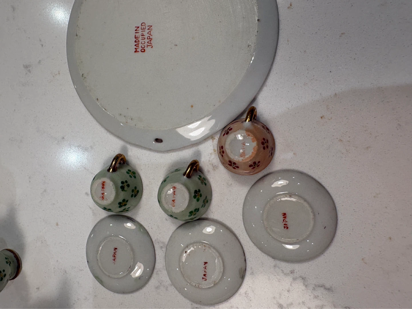 Vintage Miniature Tea Set from Occupied Japan - photo 4