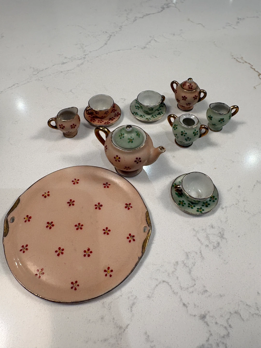 Vintage Miniature Tea Set from Occupied Japan - photo 2