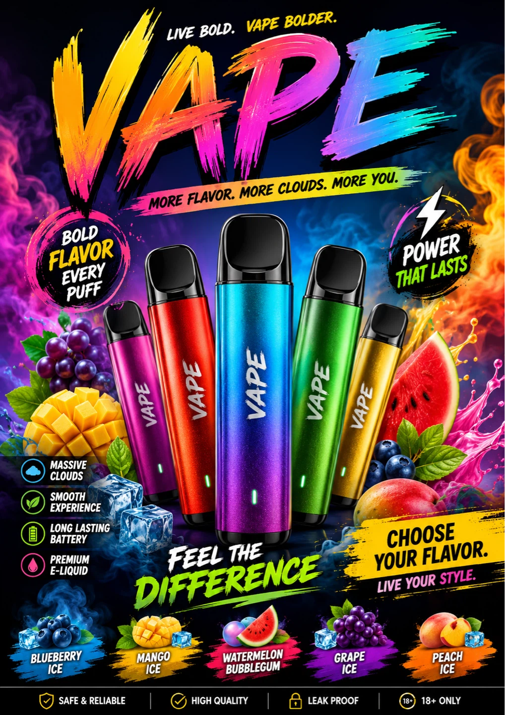 Vape Device - Various Flavours Available