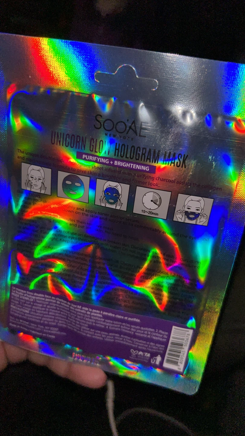 SOOAE Unicorn Glow Hologram Mask - photo 2