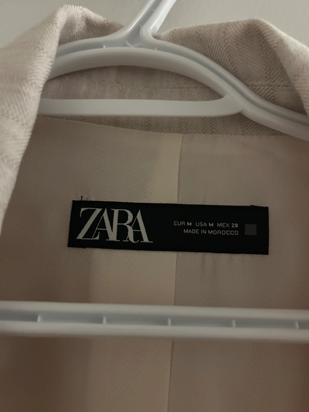 ZARA Beige Striped Blazer - photo 2