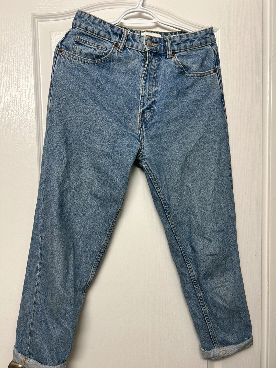 ZARA Denim Jeans with Daisy Embroidery - photo 2