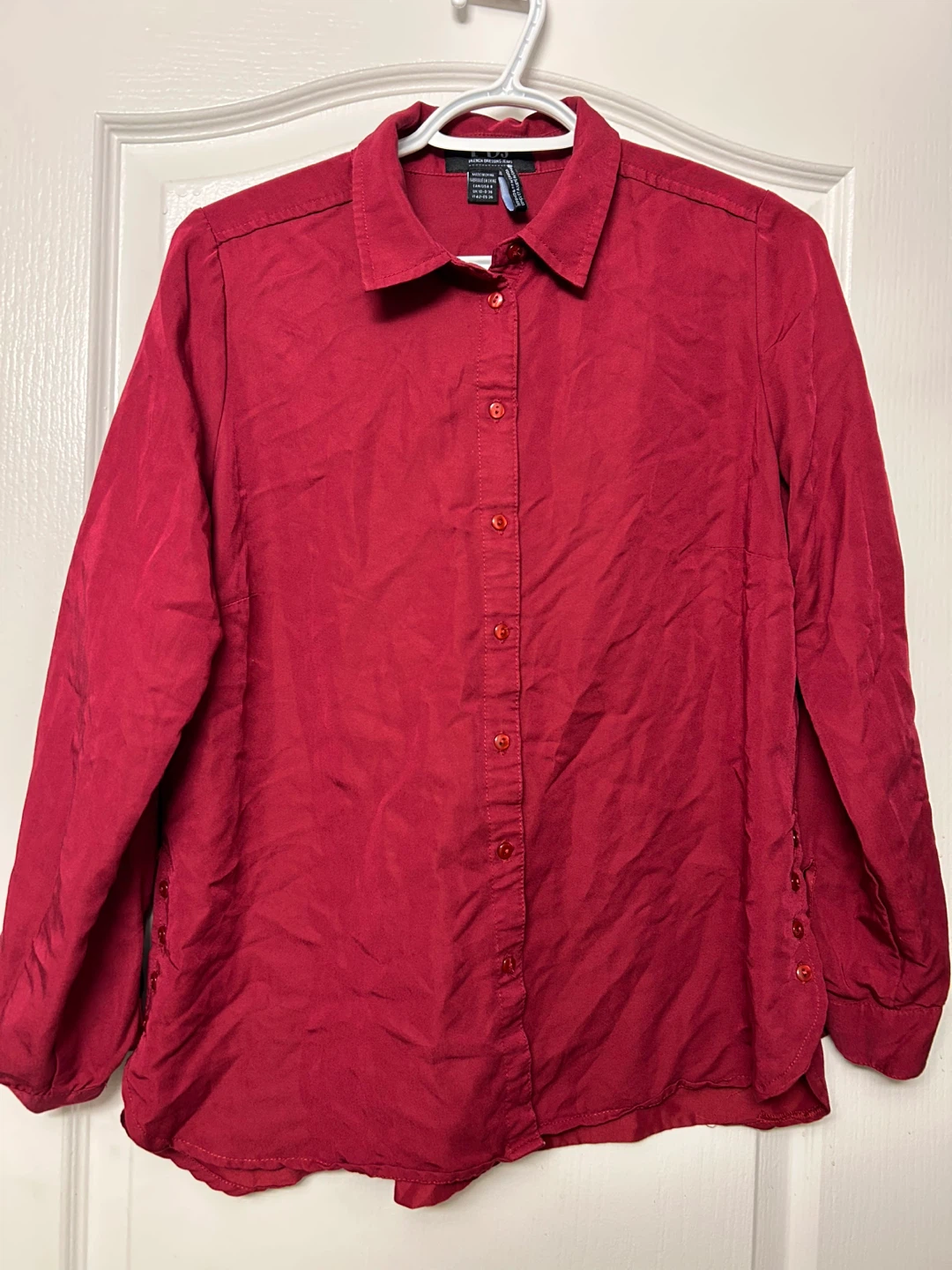 Red Button-Up Shirt