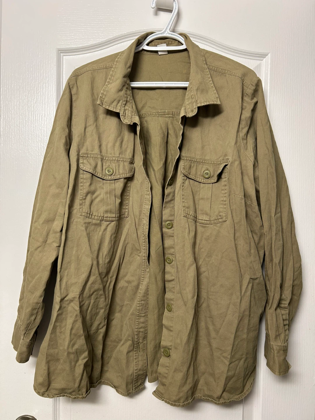 Old Navy Khaki Utility Shirt XXL