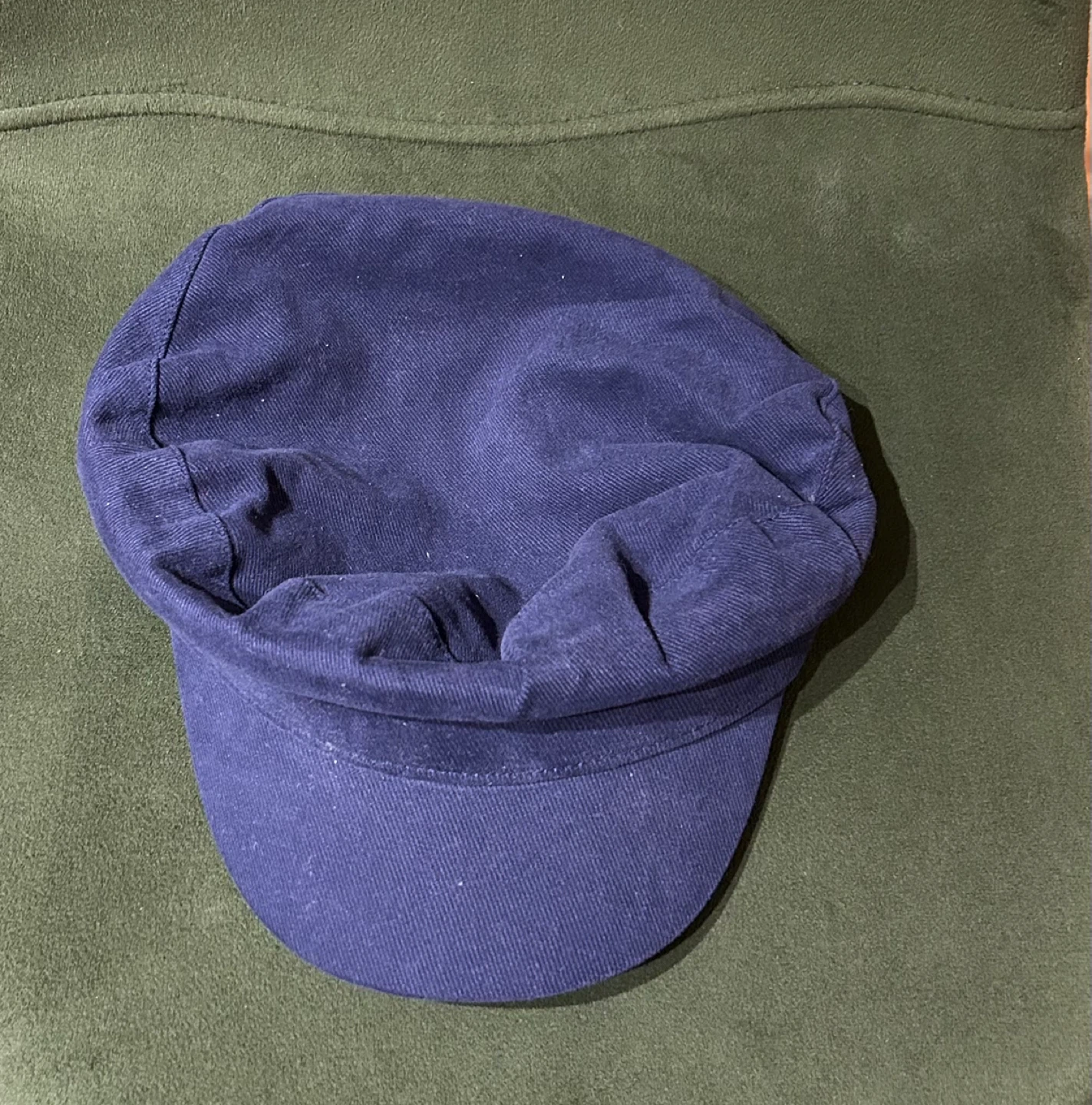 Navy Blue Newsboy Cap