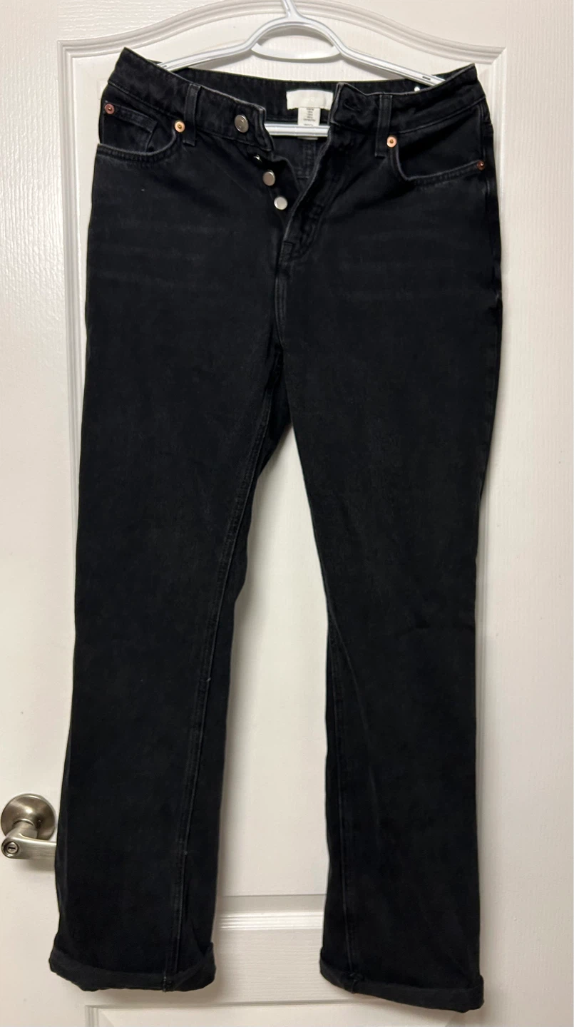 Black Straight Leg Jeans