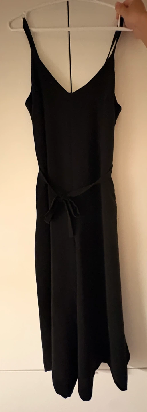 Frank And Oak Black V-Neck Midi Dress - photo 3