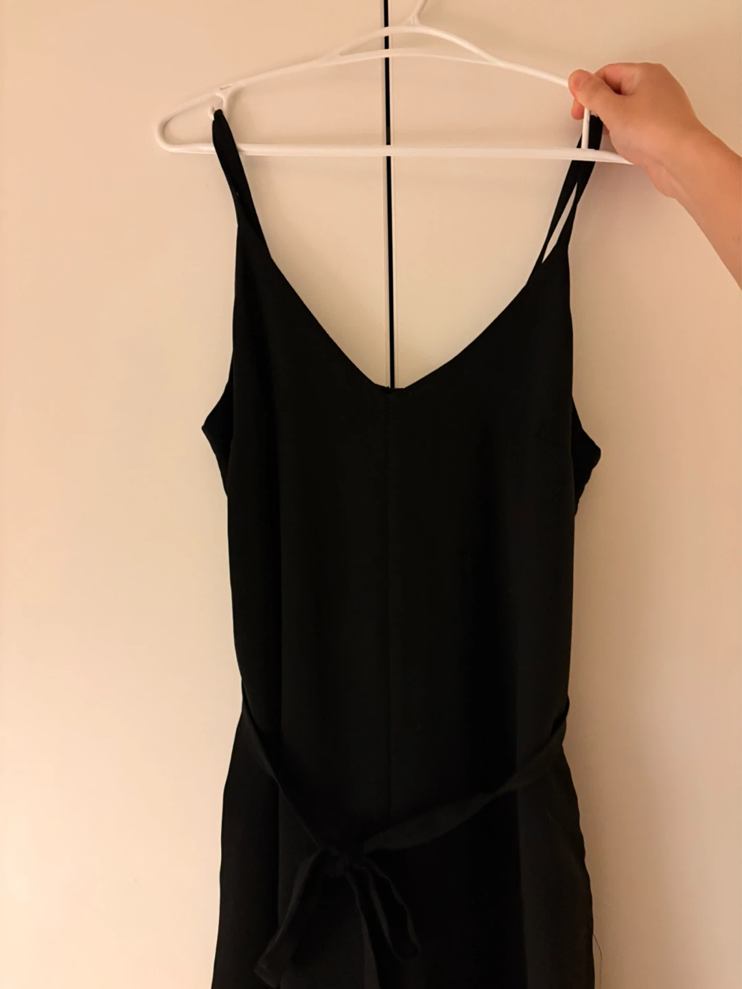 Frank And Oak Black V-Neck Midi Dress