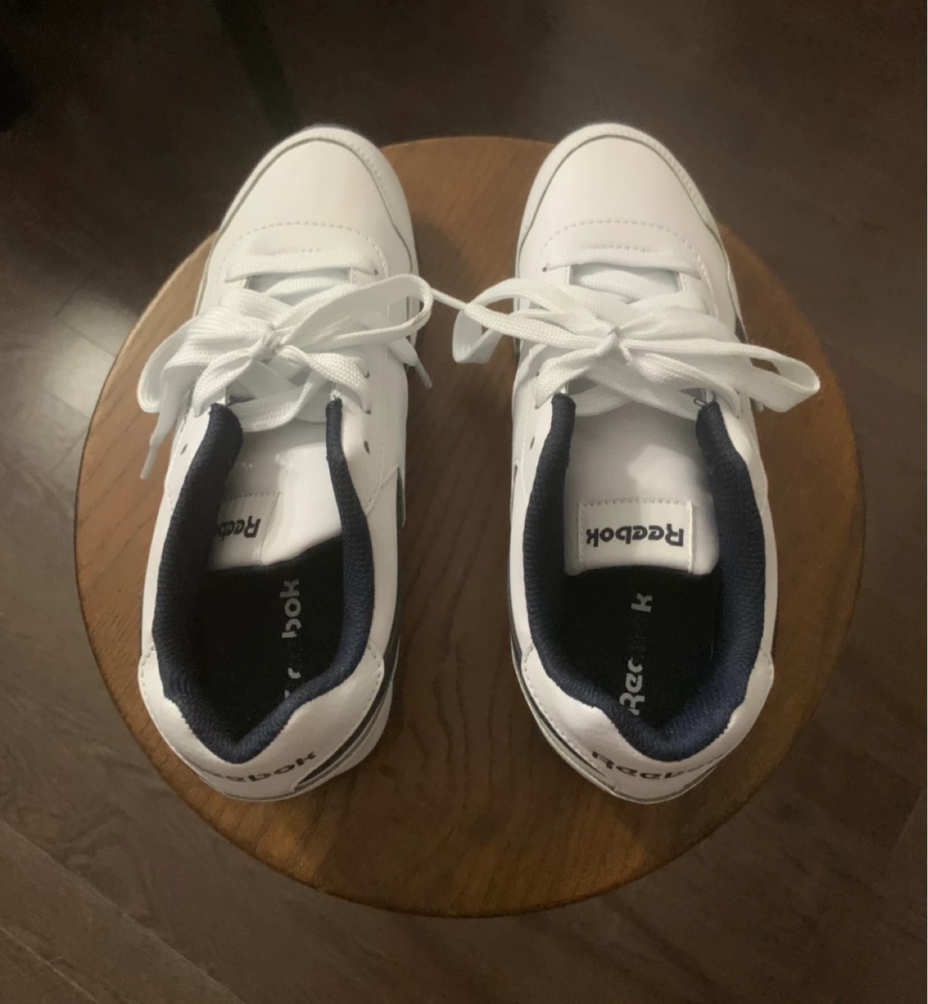 Reebok White and Navy Sneakers - NEED TO SELL EVERYTHING