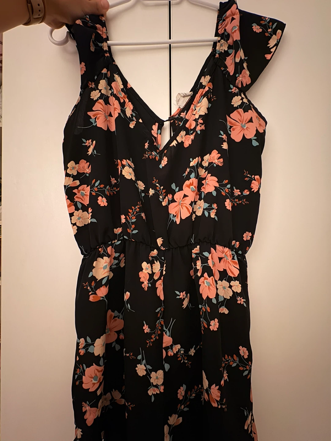 Black Floral Jumpsuit