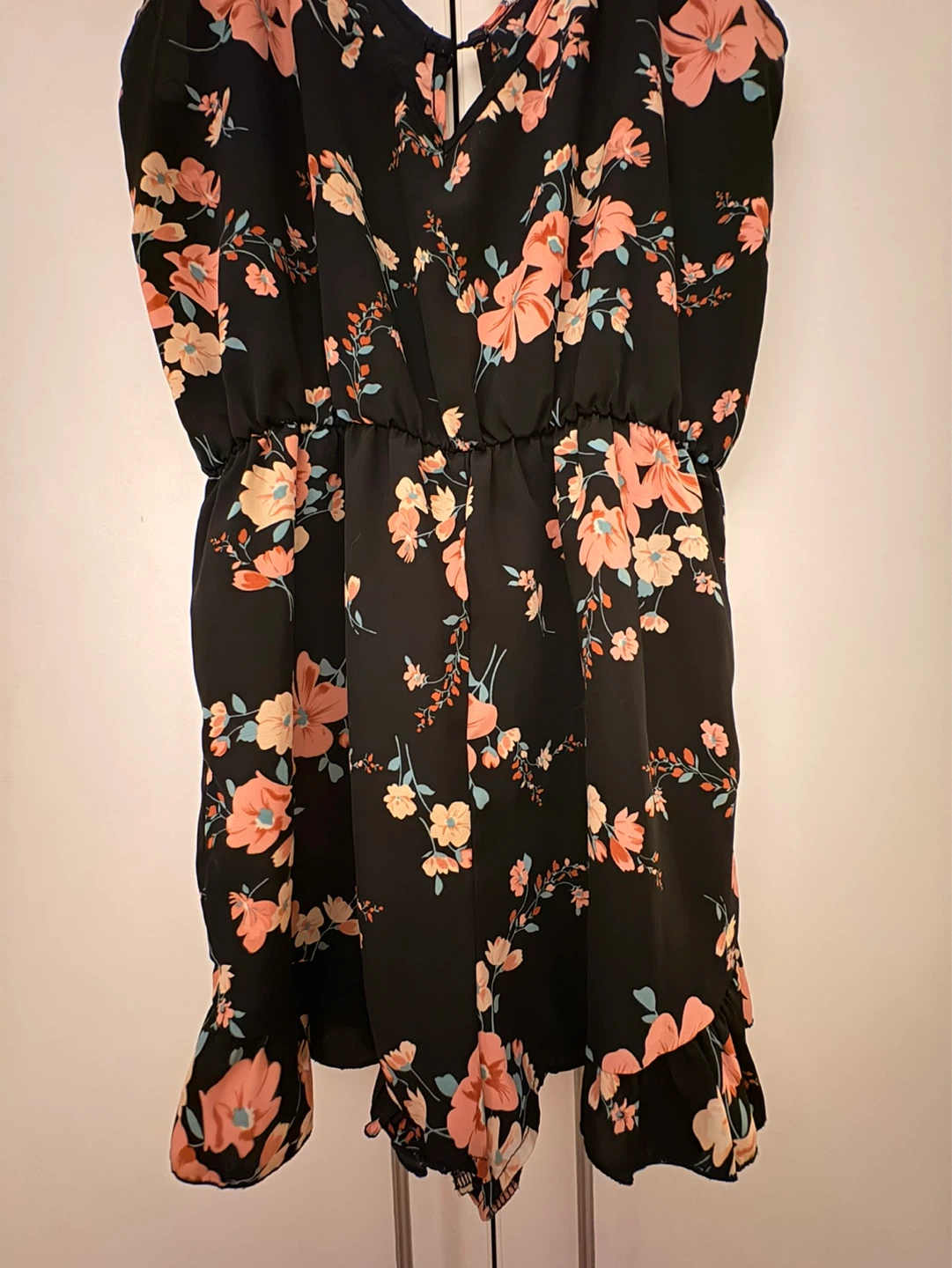 Black Floral Jumpsuit - photo 2