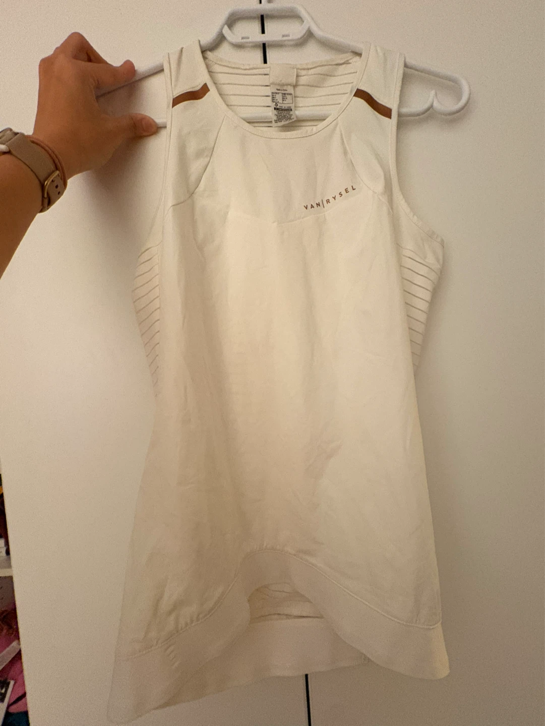 Van Rysel Women's Cycling Tank Top - Cream