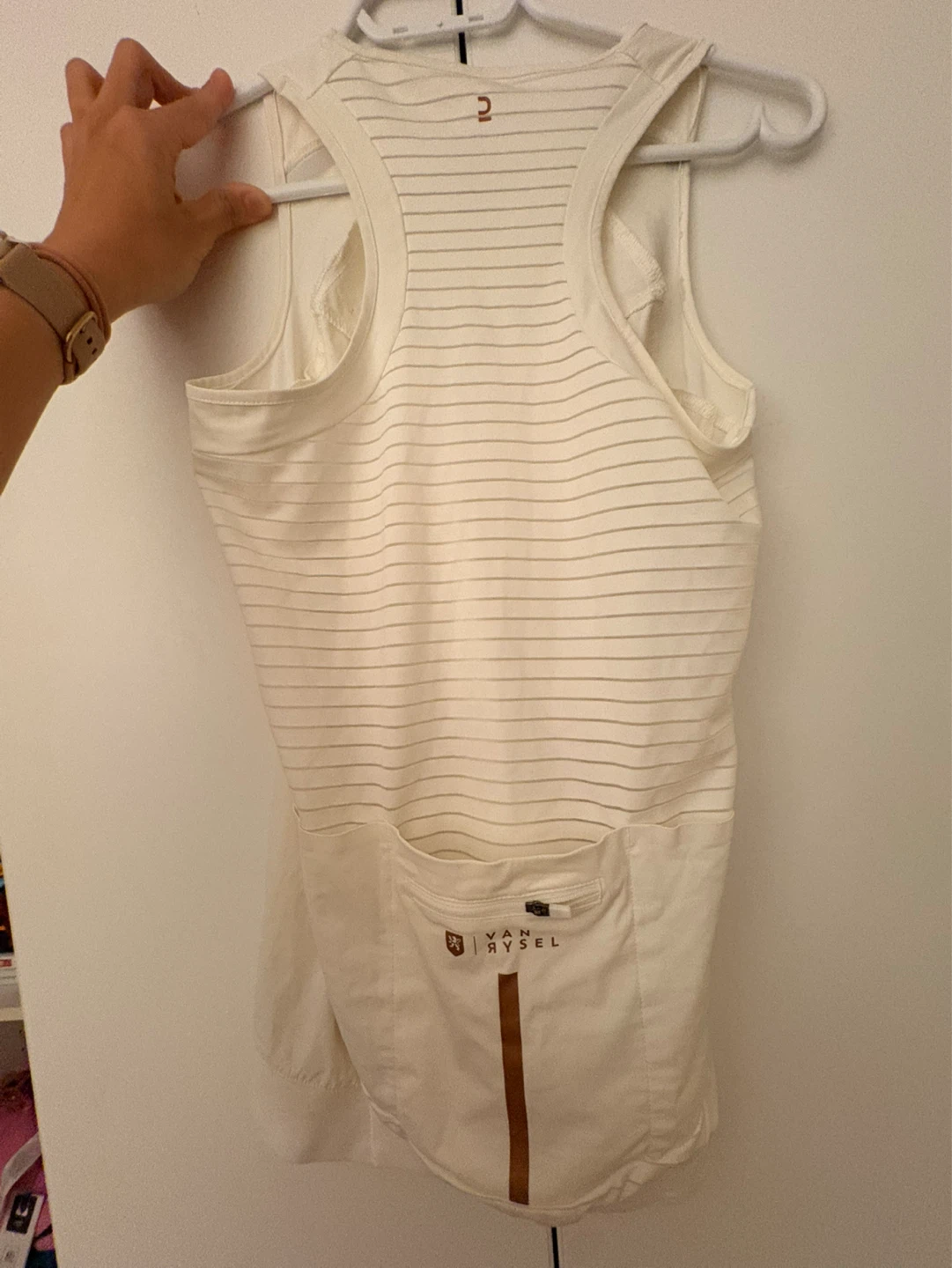 Van Rysel Women's Cycling Tank Top - Cream - photo 2