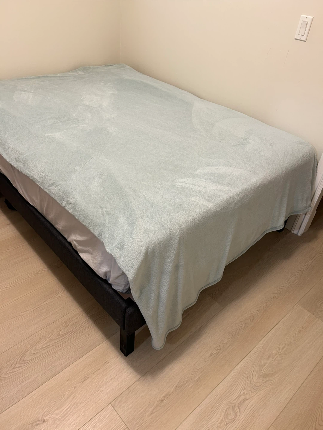 Dark Grey Upholstered Bed Frame