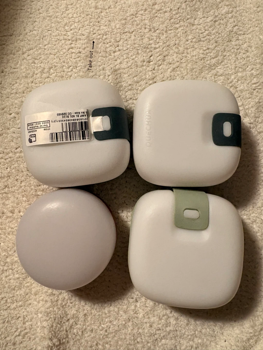 4x Quechua LED Camping Lanterns