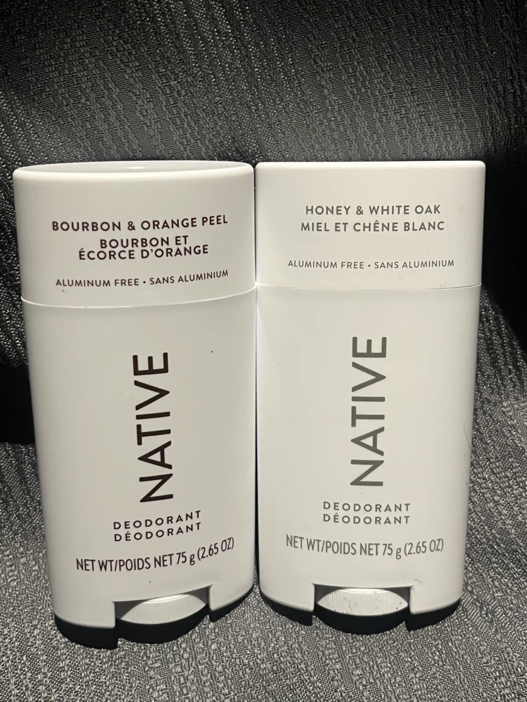 Native Deodorant - Bourbon & Orange Peel and Honey & White Oak