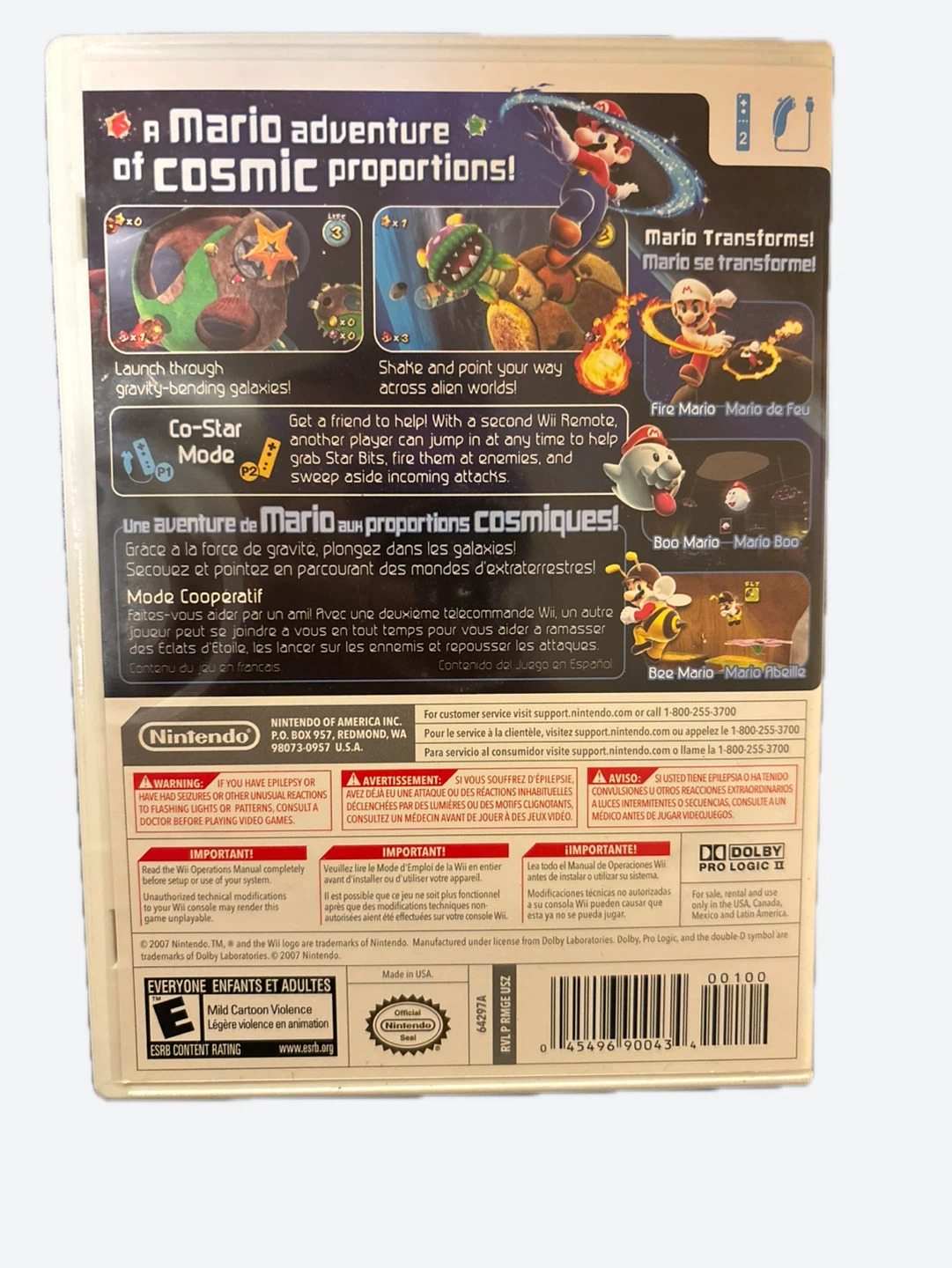Nintendo Wii Super Mario Galaxy Game - photo 3