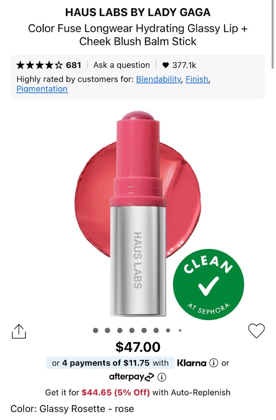 Haus Labs by Lady Gaga – Color Fuse Longwear Balm Stick