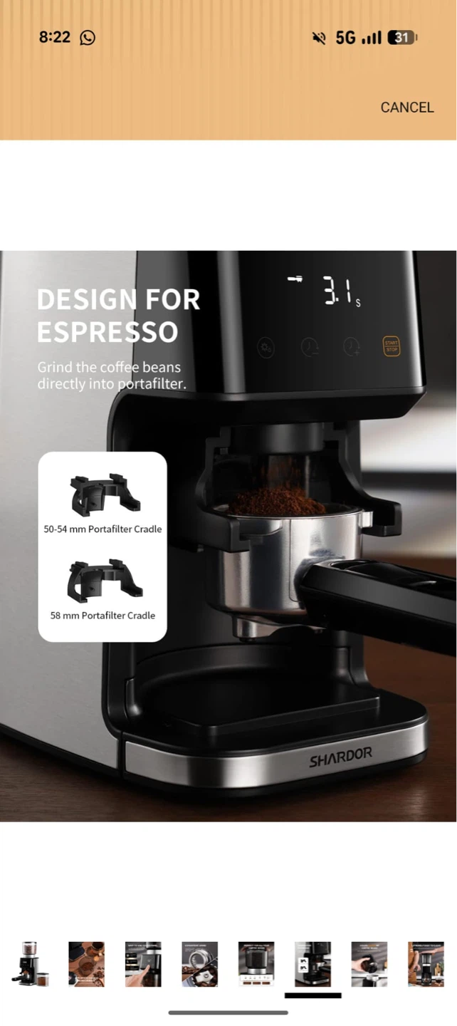 SHARDOR Burr Coffee Grinder - photo 3