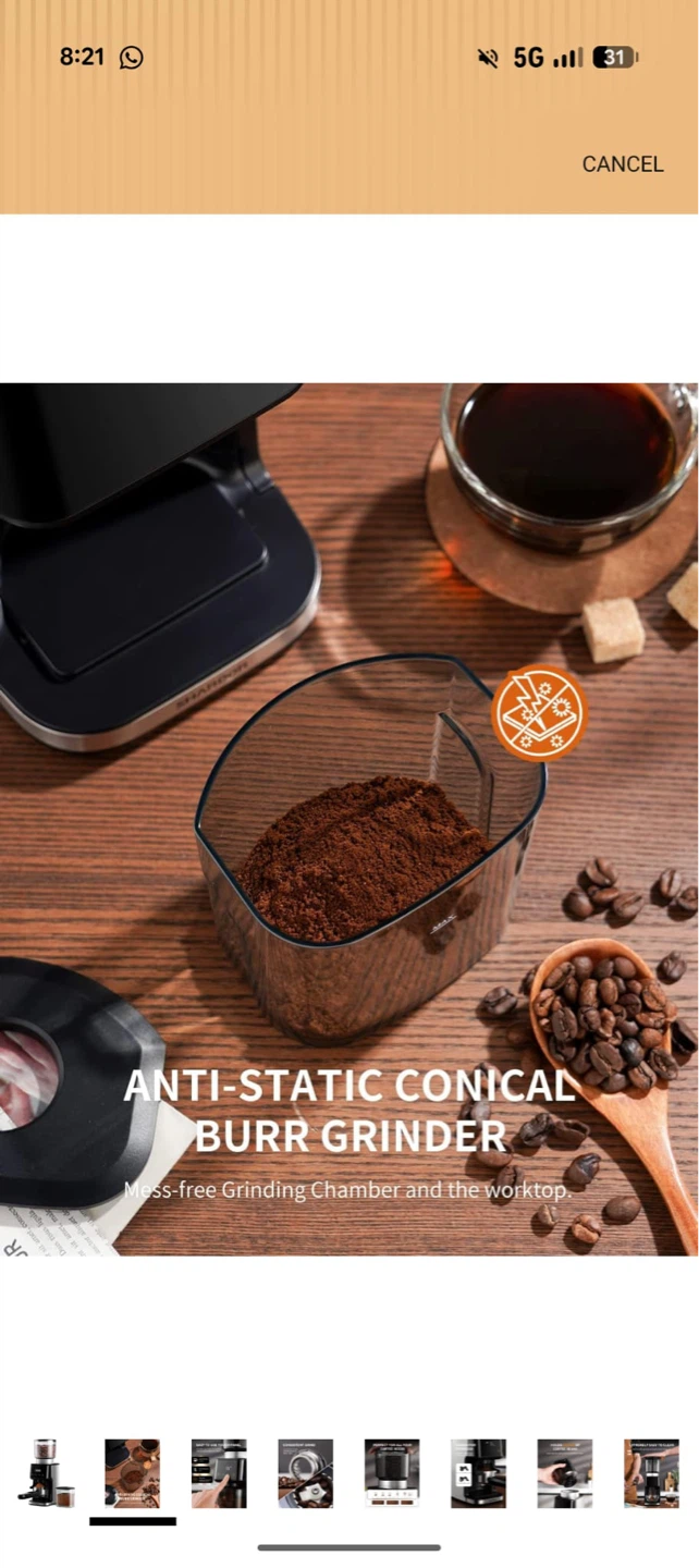 SHARDOR Burr Coffee Grinder - photo 5